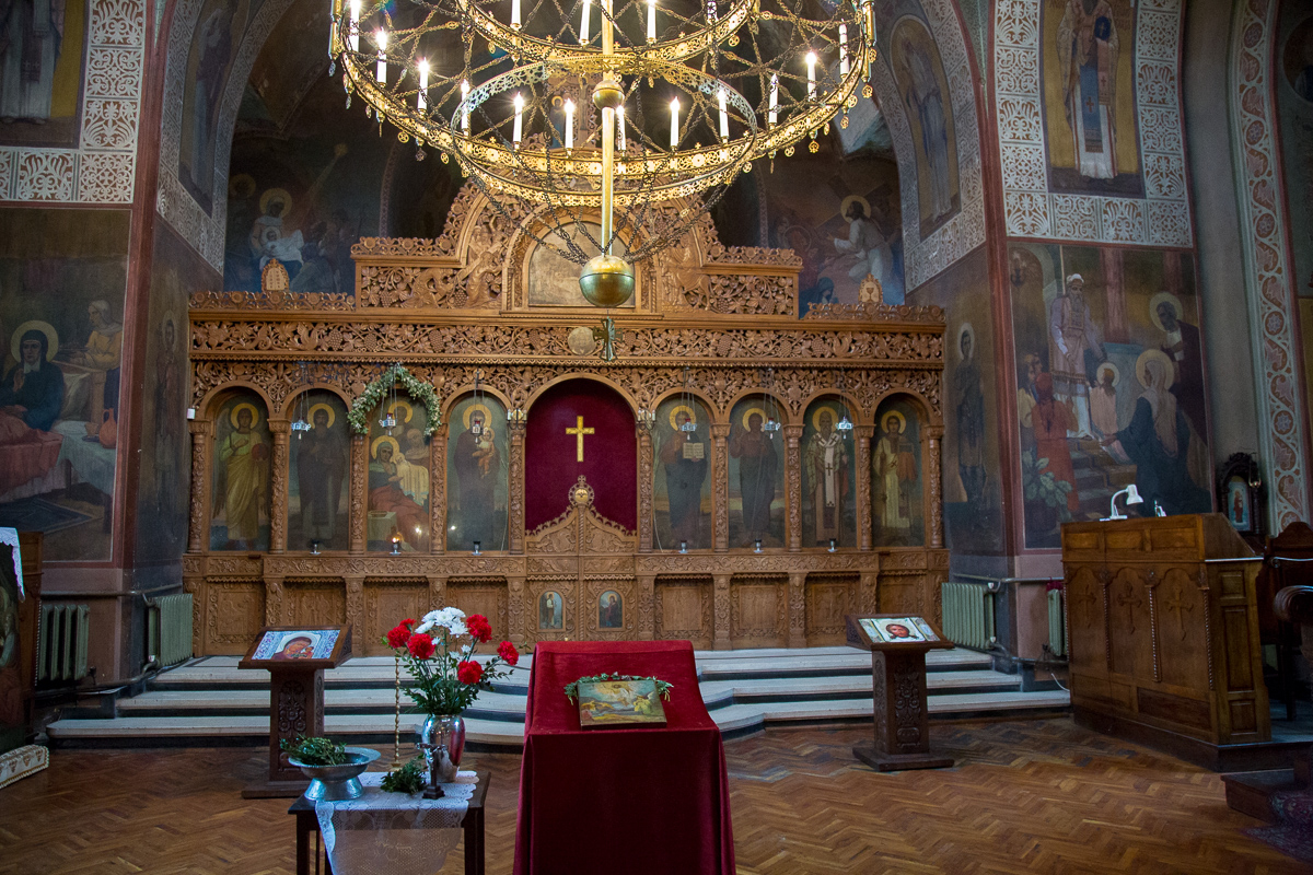 Interior of the basilica of Veliko Tarnovo, Bulgaria