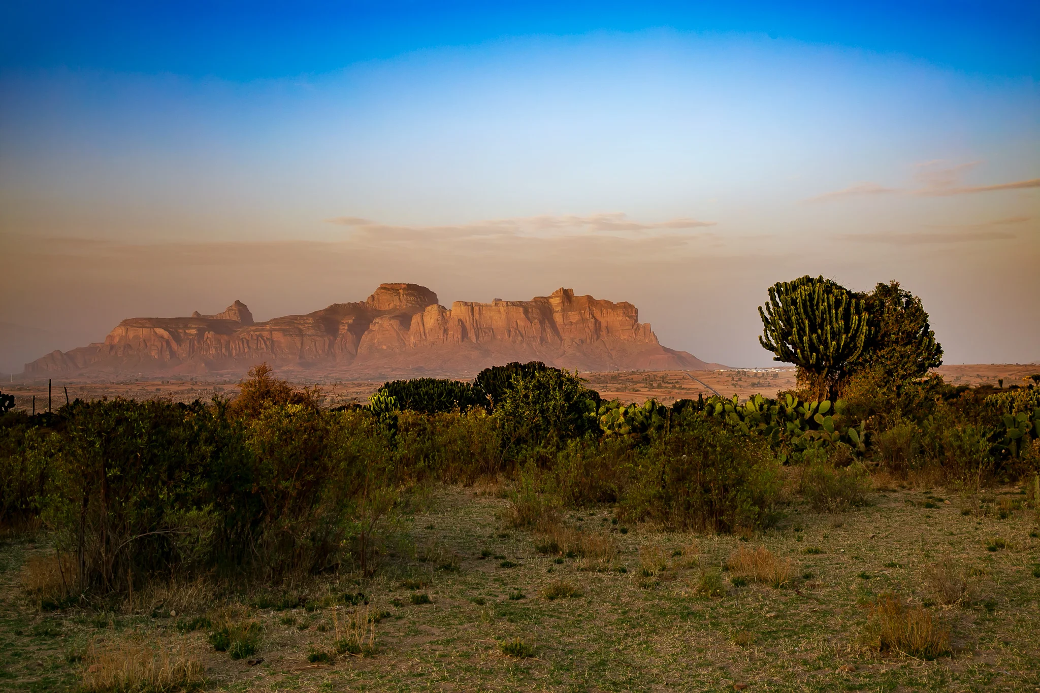 Stunning desert landscapes surround several of Tigray’s rock-hewn churches. // photo © Kim I. Mott