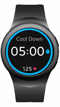 &nbsp;HR tracking during cool down