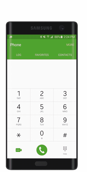 Press and hold to switch among recent apps