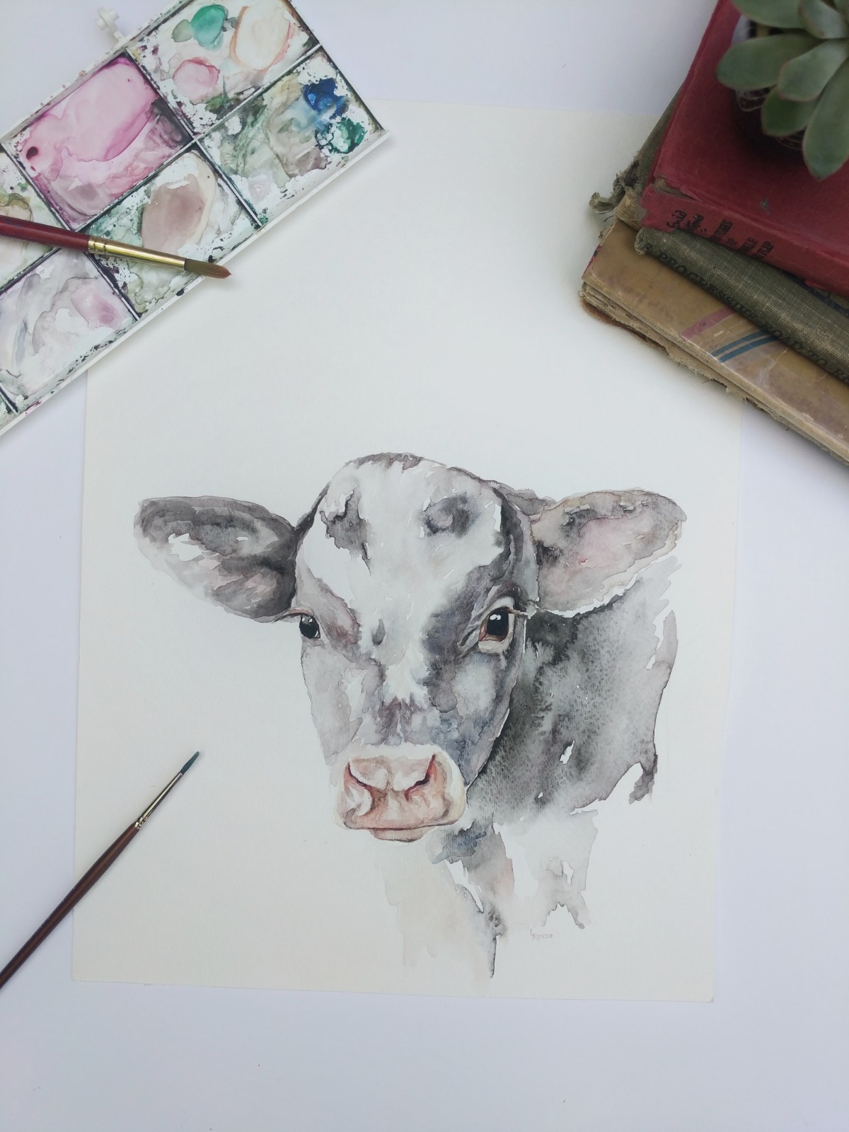 Baby Cow Print | Ampersand Mother