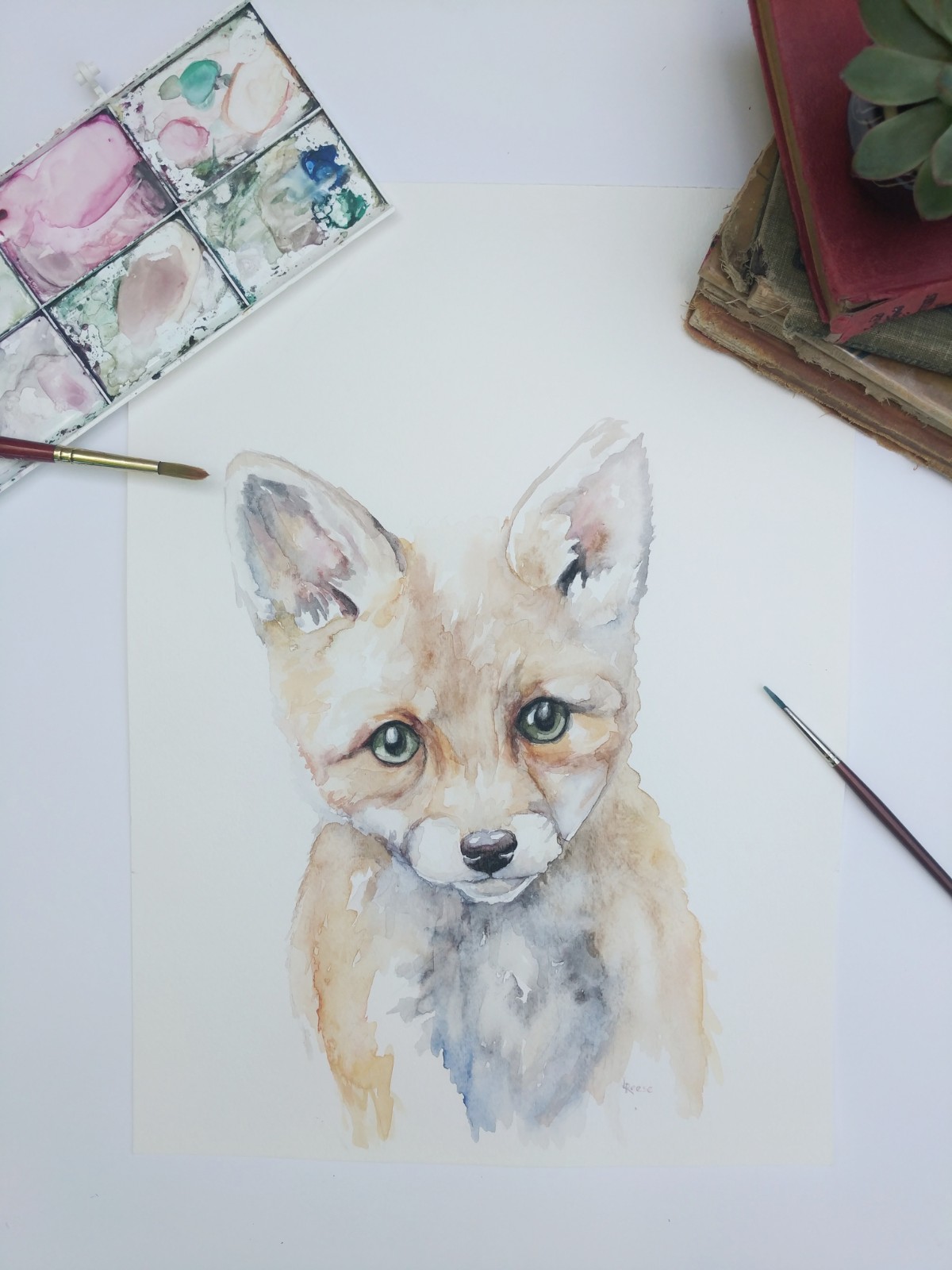 Baby Fox Print | Ampersand Mother