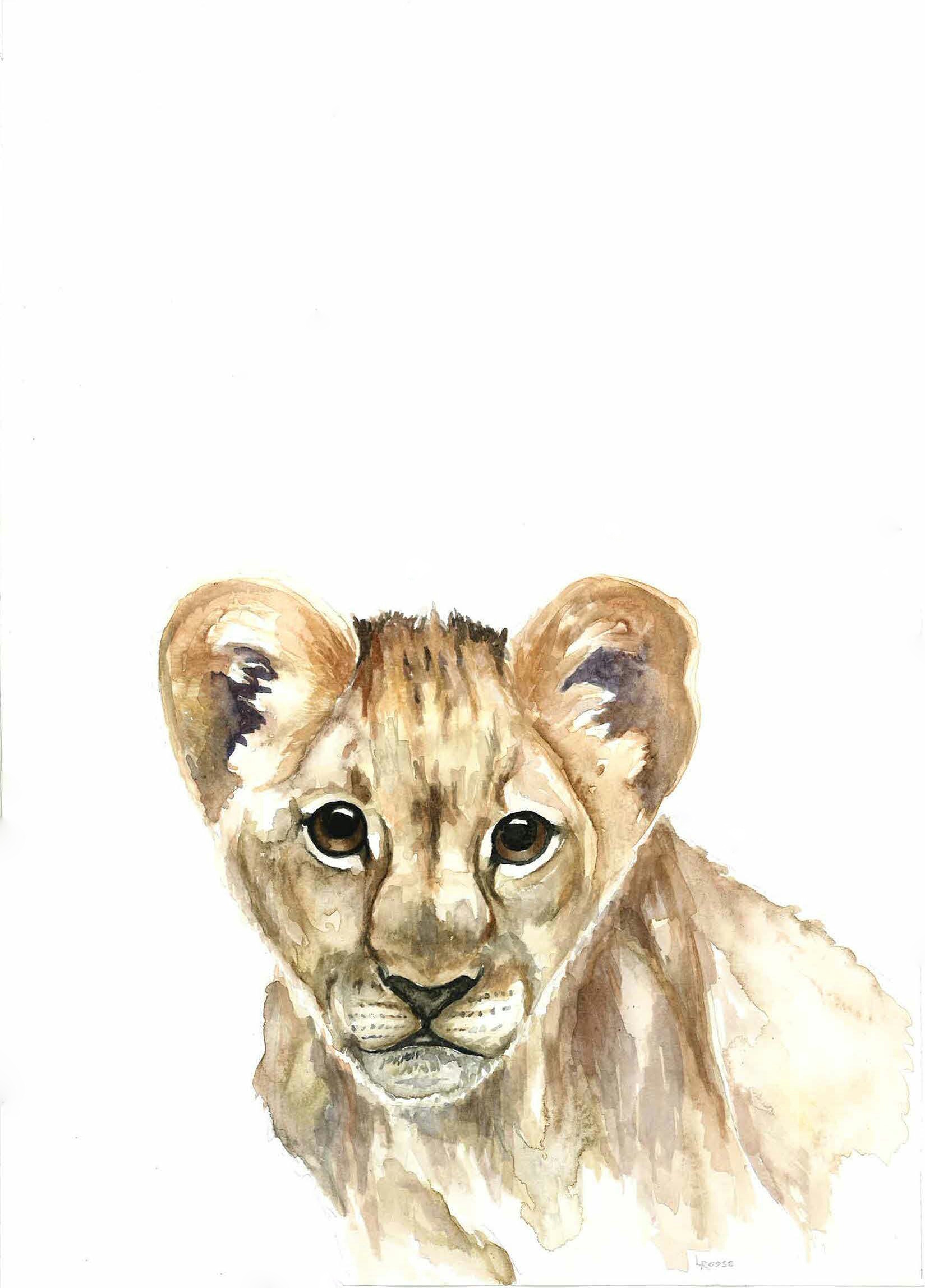 Baby Lion Print | Ampersand Mother