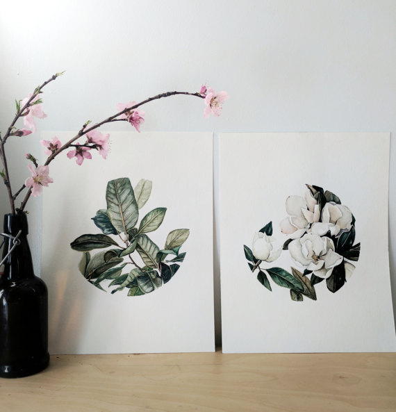 Magnolia Leaf Print | Ampersand Mother