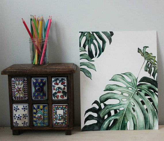 Monstera Plant Print | Ampersand Mother