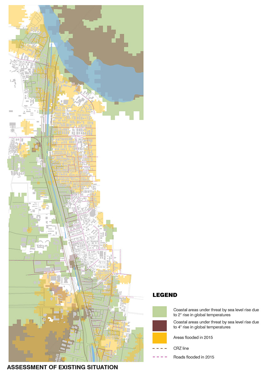 Sea level rise map
