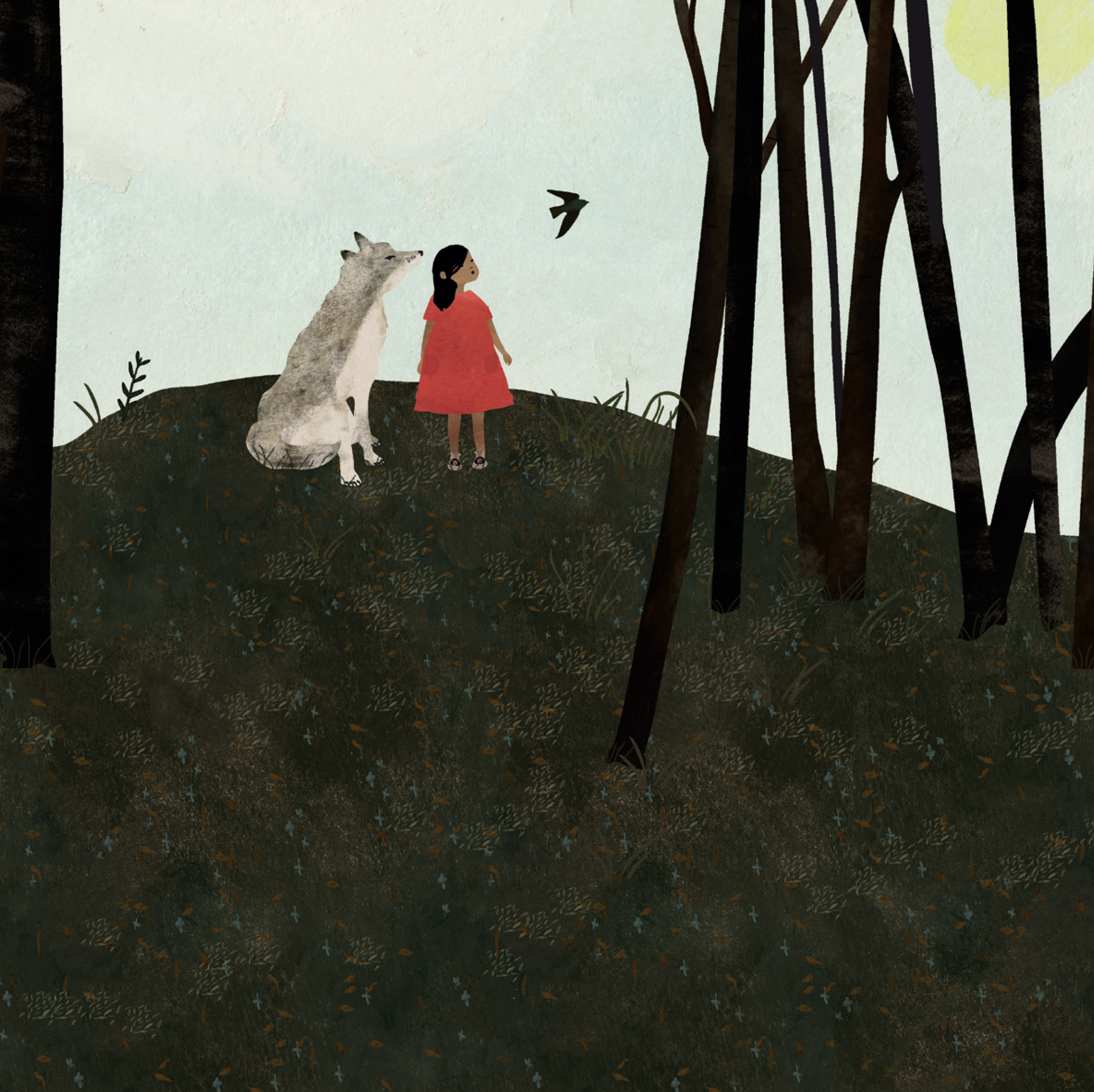  The Girl and the Wolf, words by Katherena Vermette, Theytus Books 