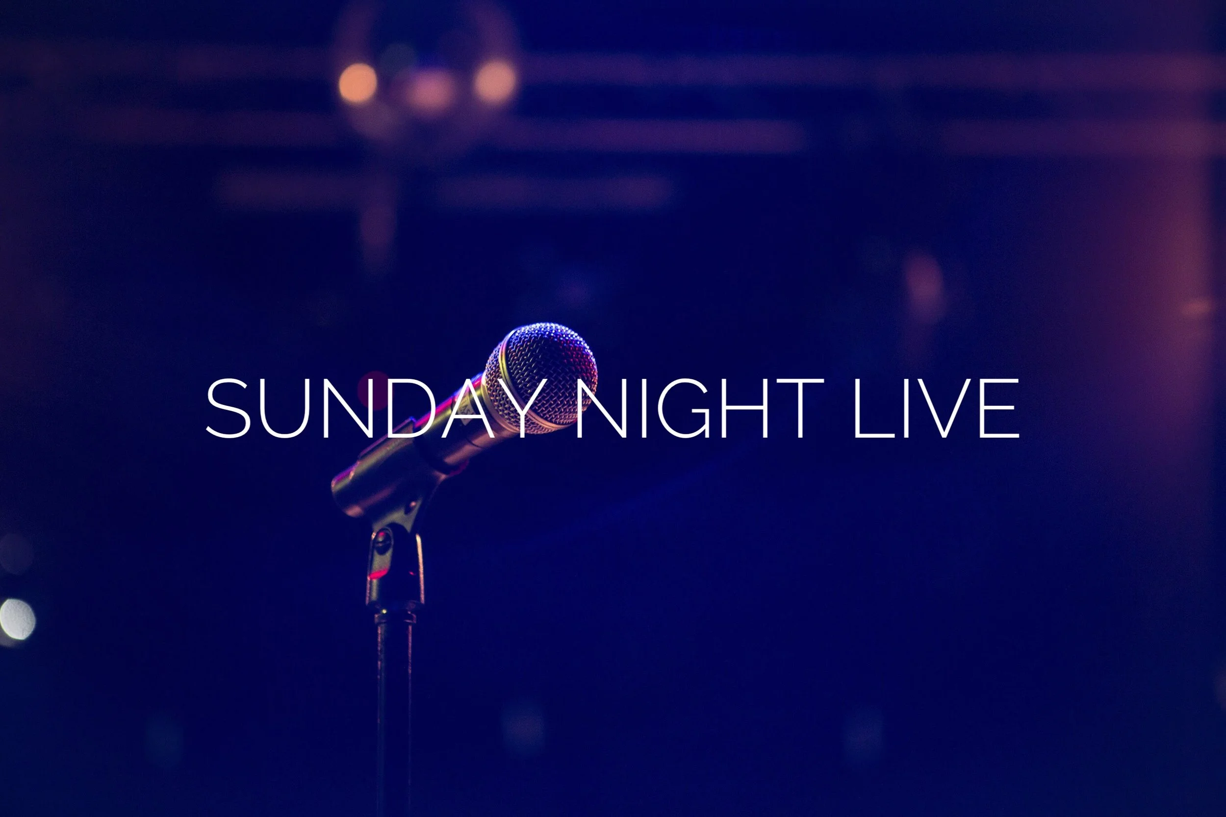 Sunday Night Live is a night of prayer and worship.