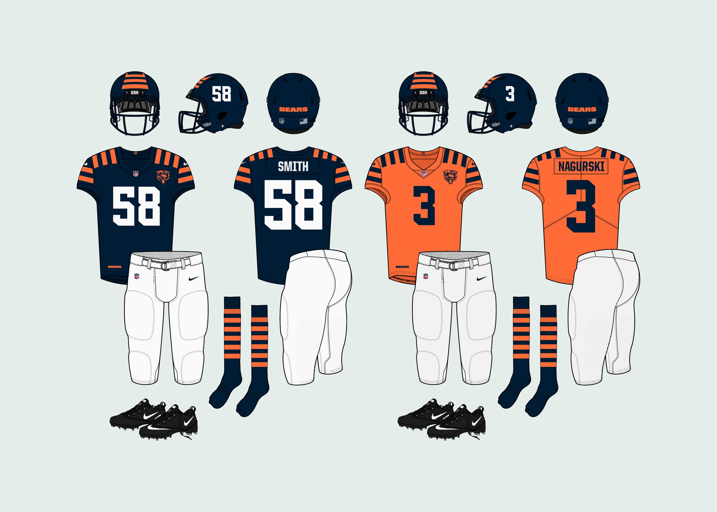 Bears New Uniform Concept Design on Reddit Looks Amazing