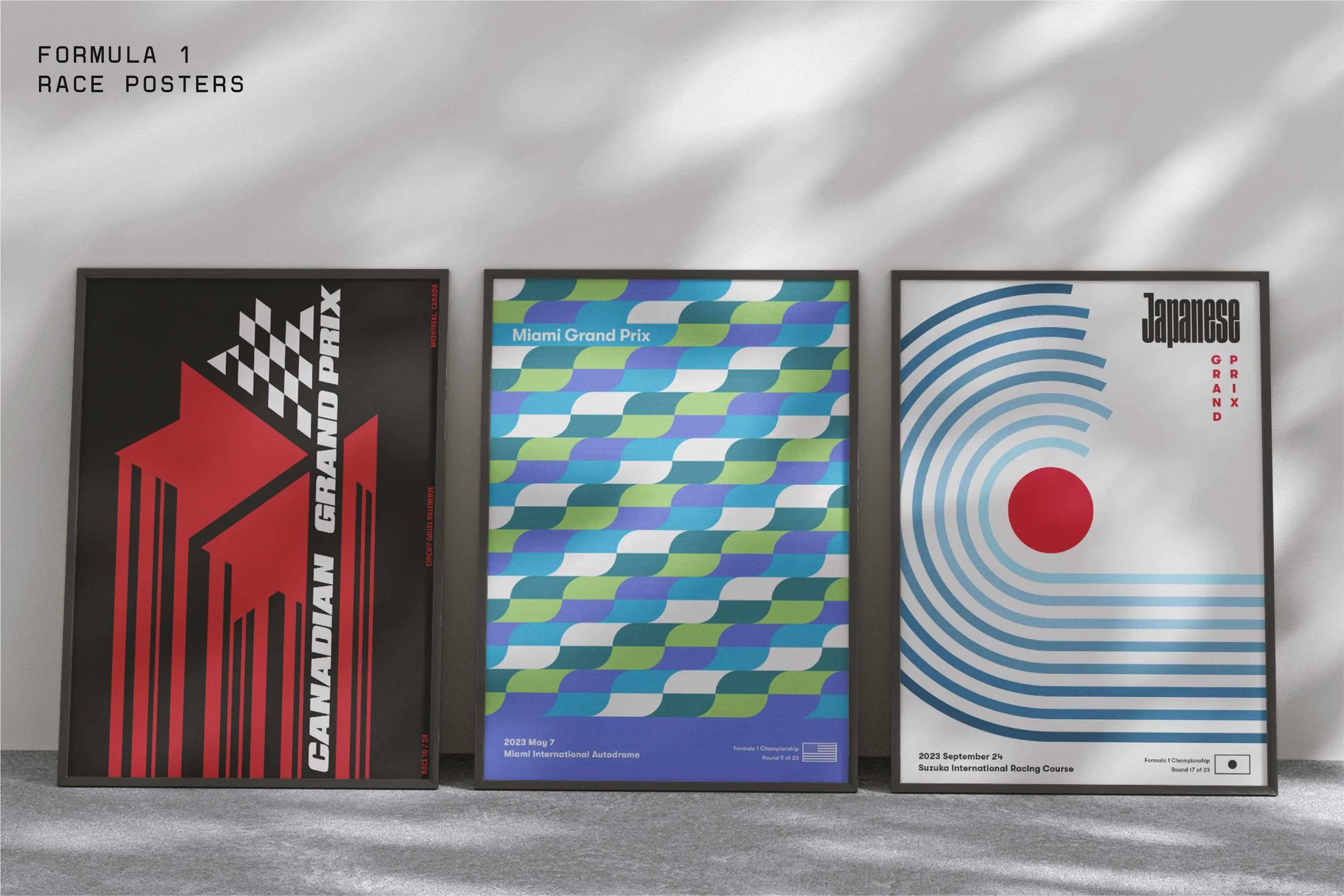 Formula 1 racing event poster design