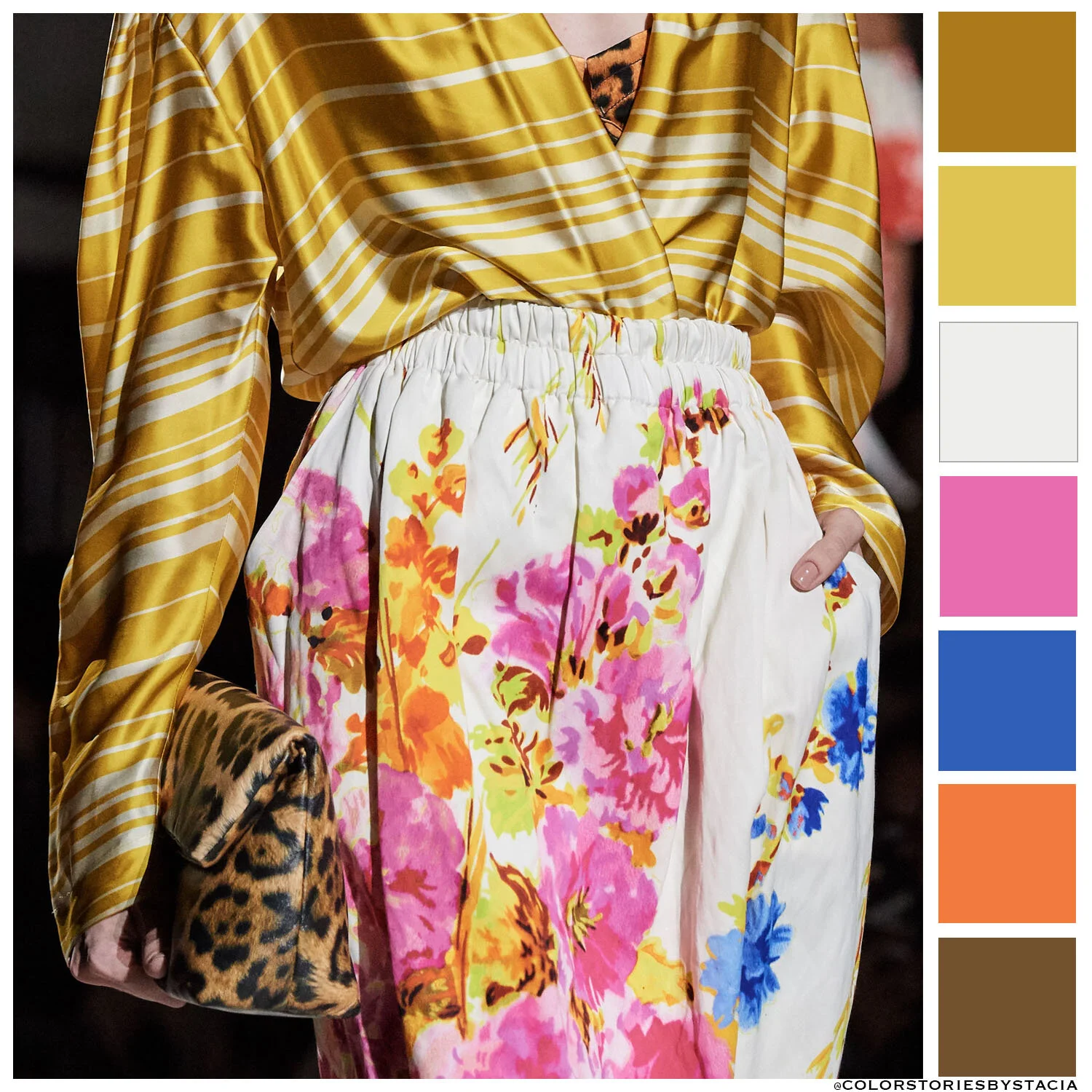 Stripe/Floral Dries Van Noten Spring/Summer 2020 