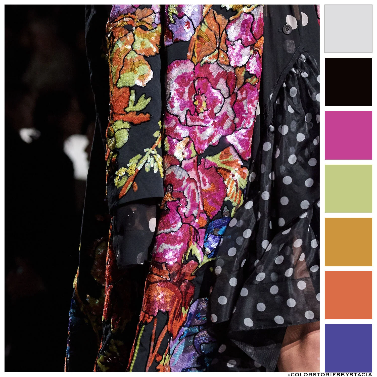 Polka Dot/Floral Dries Van Noten Spring/Summer 2020
