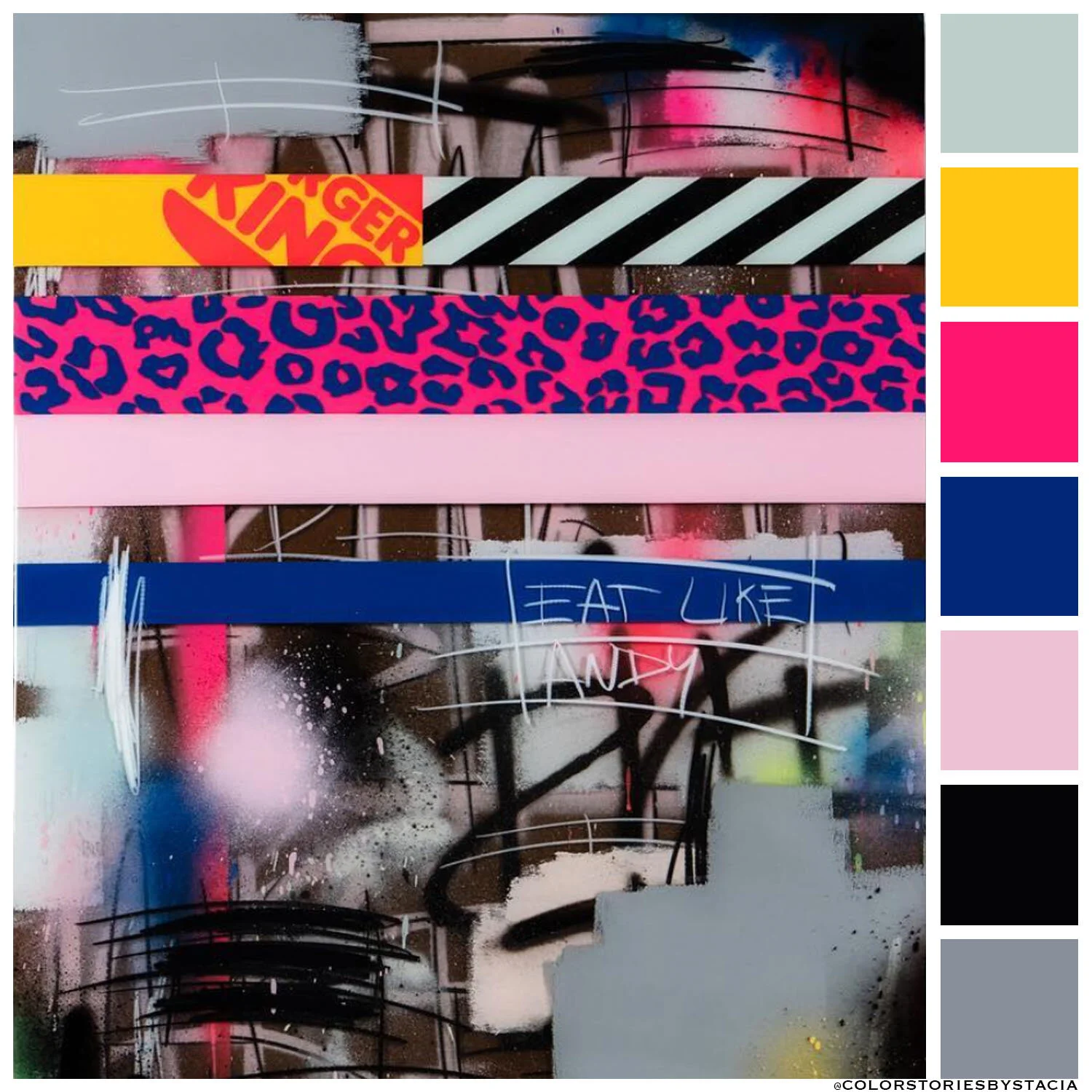 Grafitti Pop Art Brights Jeremy Brown 
