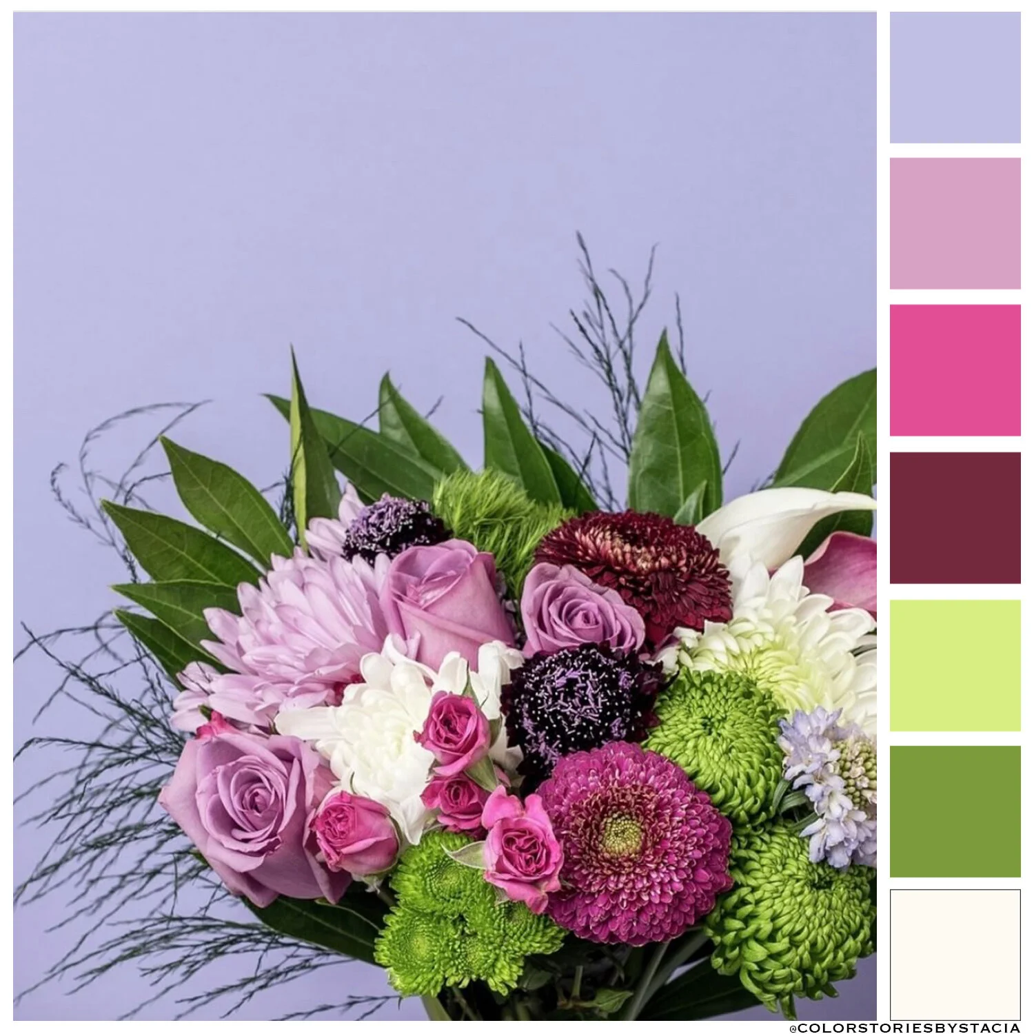 Purple/Green Bouquet