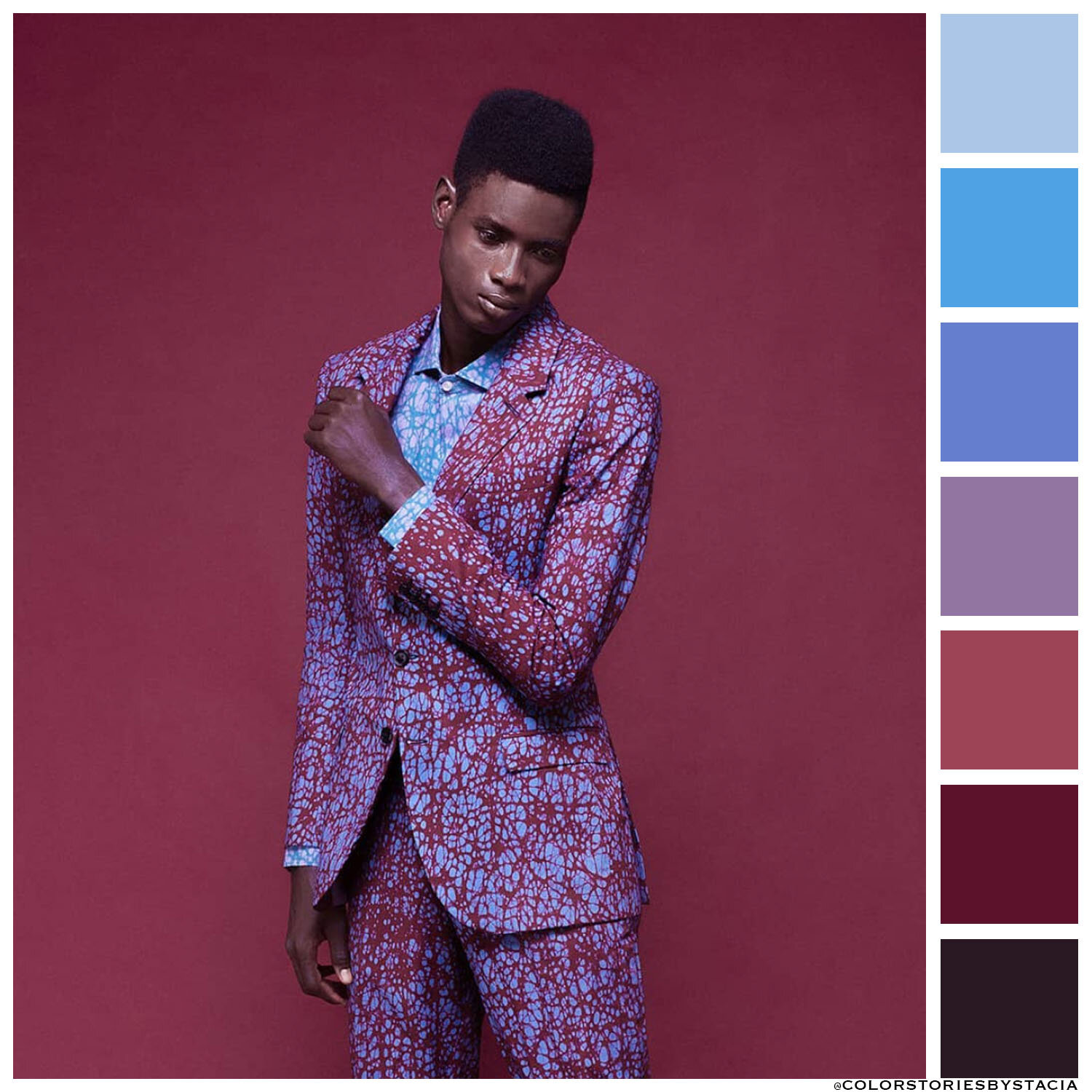 Adire Print Suit