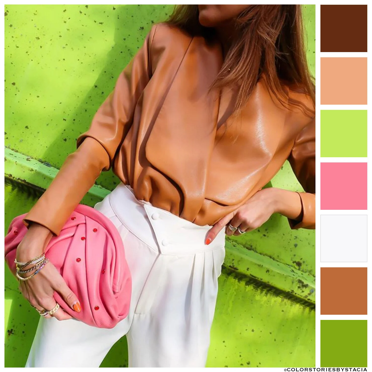 Apple Green &amp; Bubblegum Pink