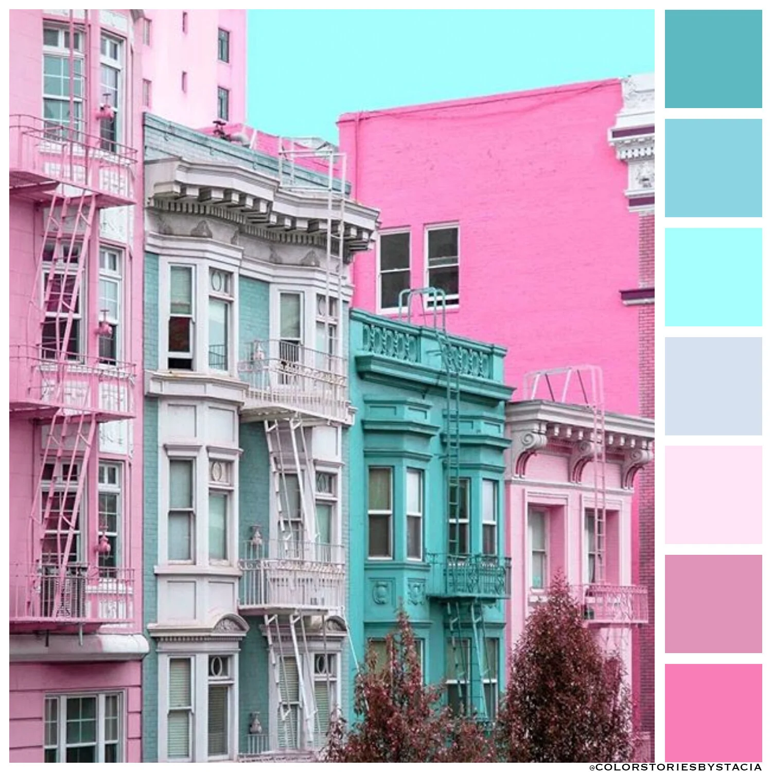 Pink + Aqua