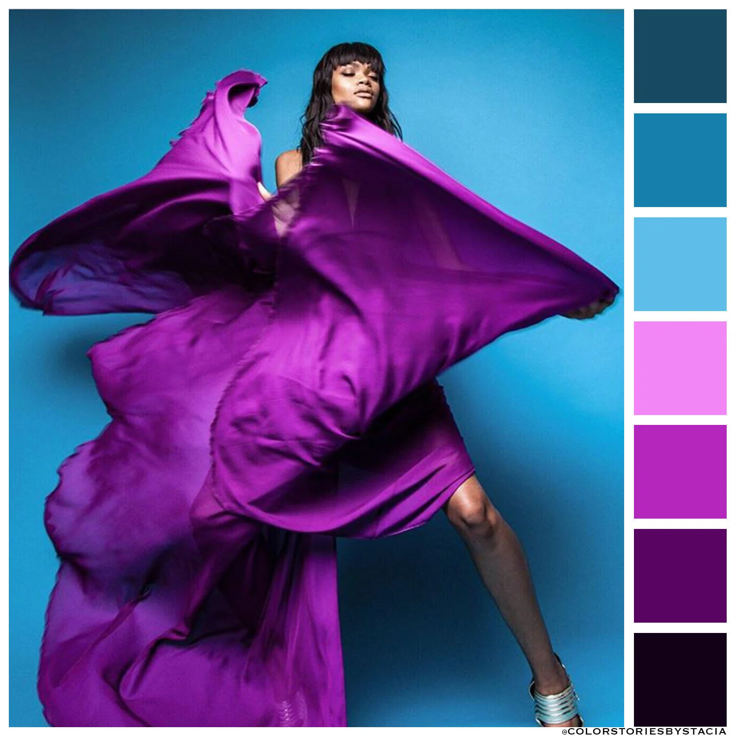 Ultraviolet + Electric Teal