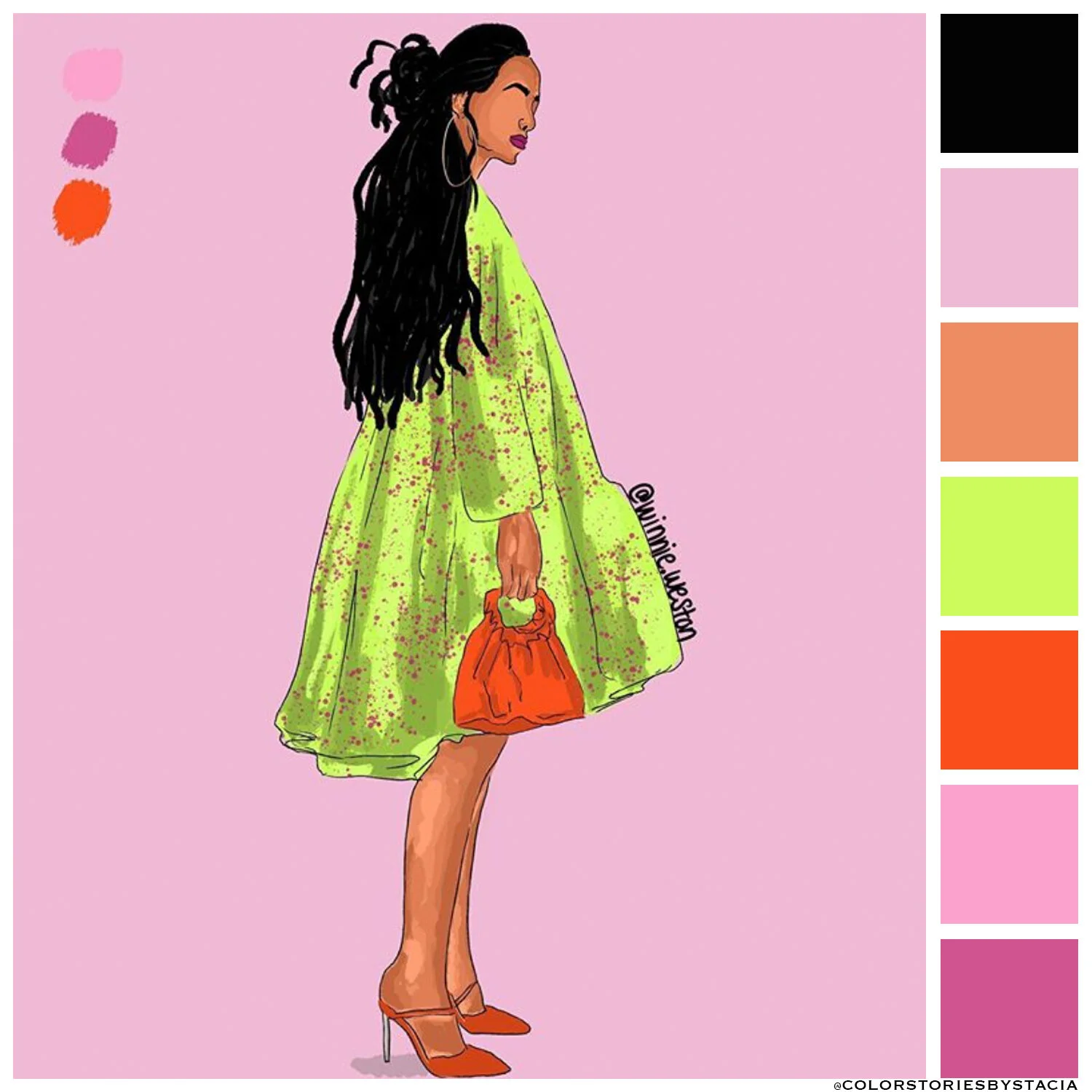 Kiwi, Cherry &amp; Bubblegum Pink