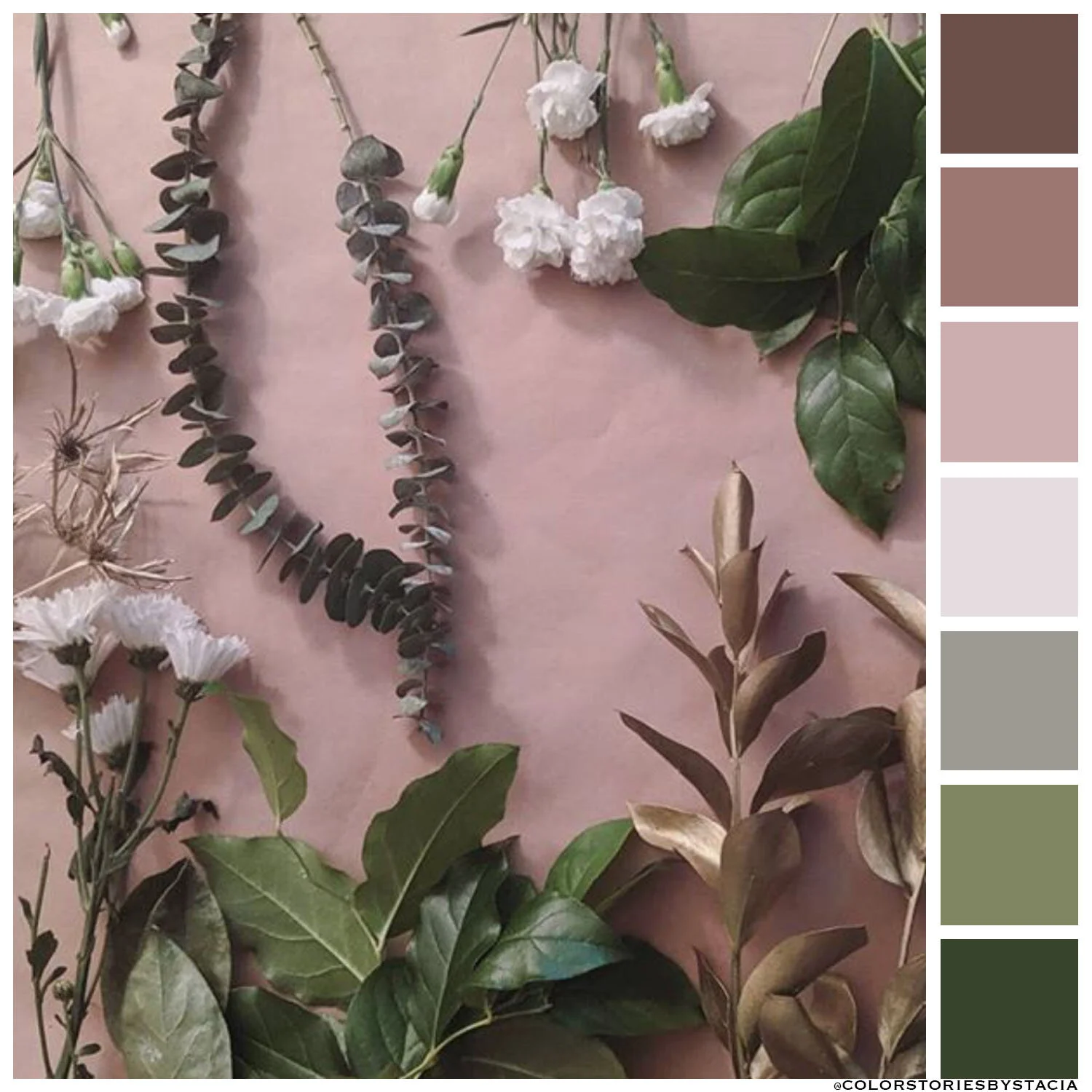 Dusty Mauve + Fern