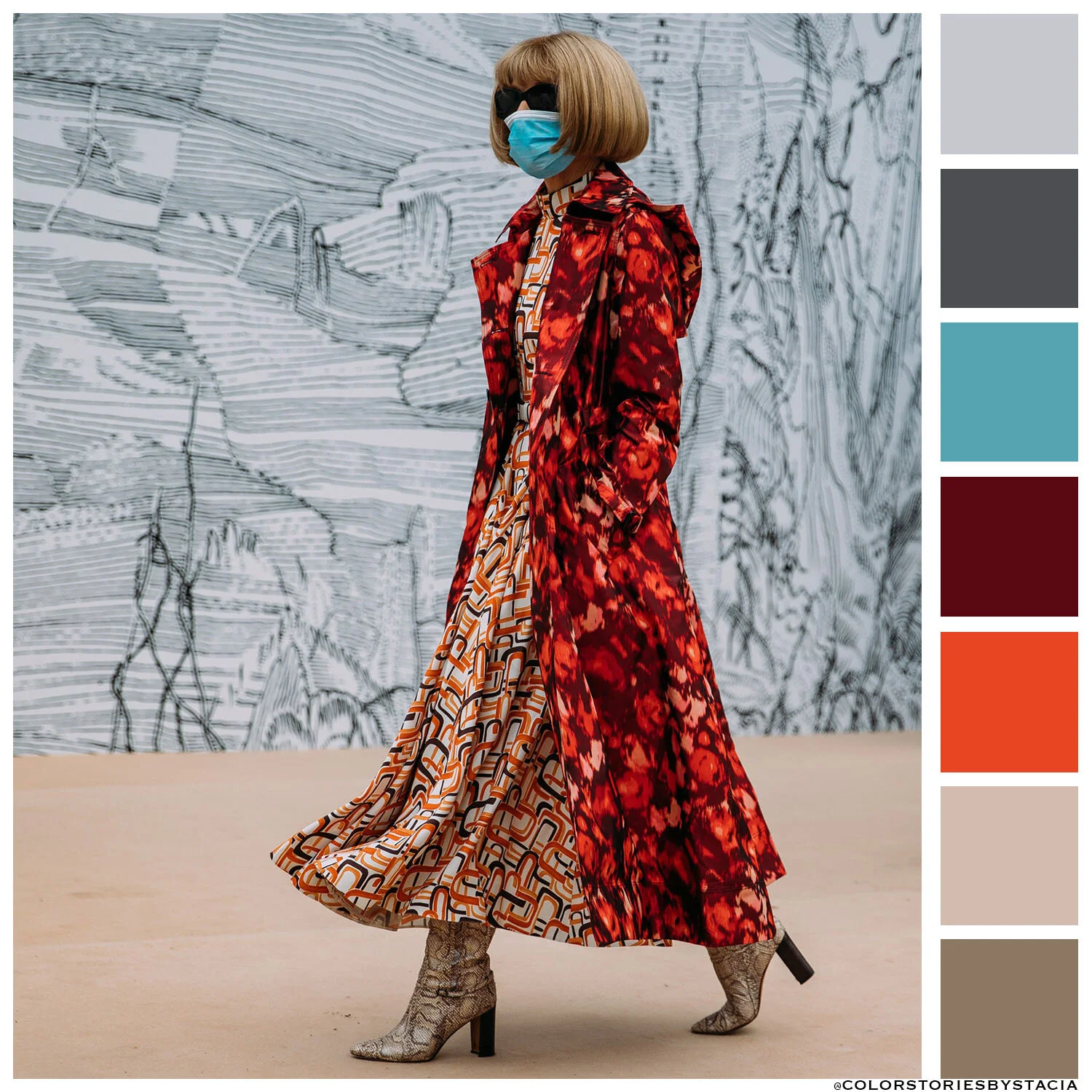 Anna Wintour Paris Fashion Week Street Style