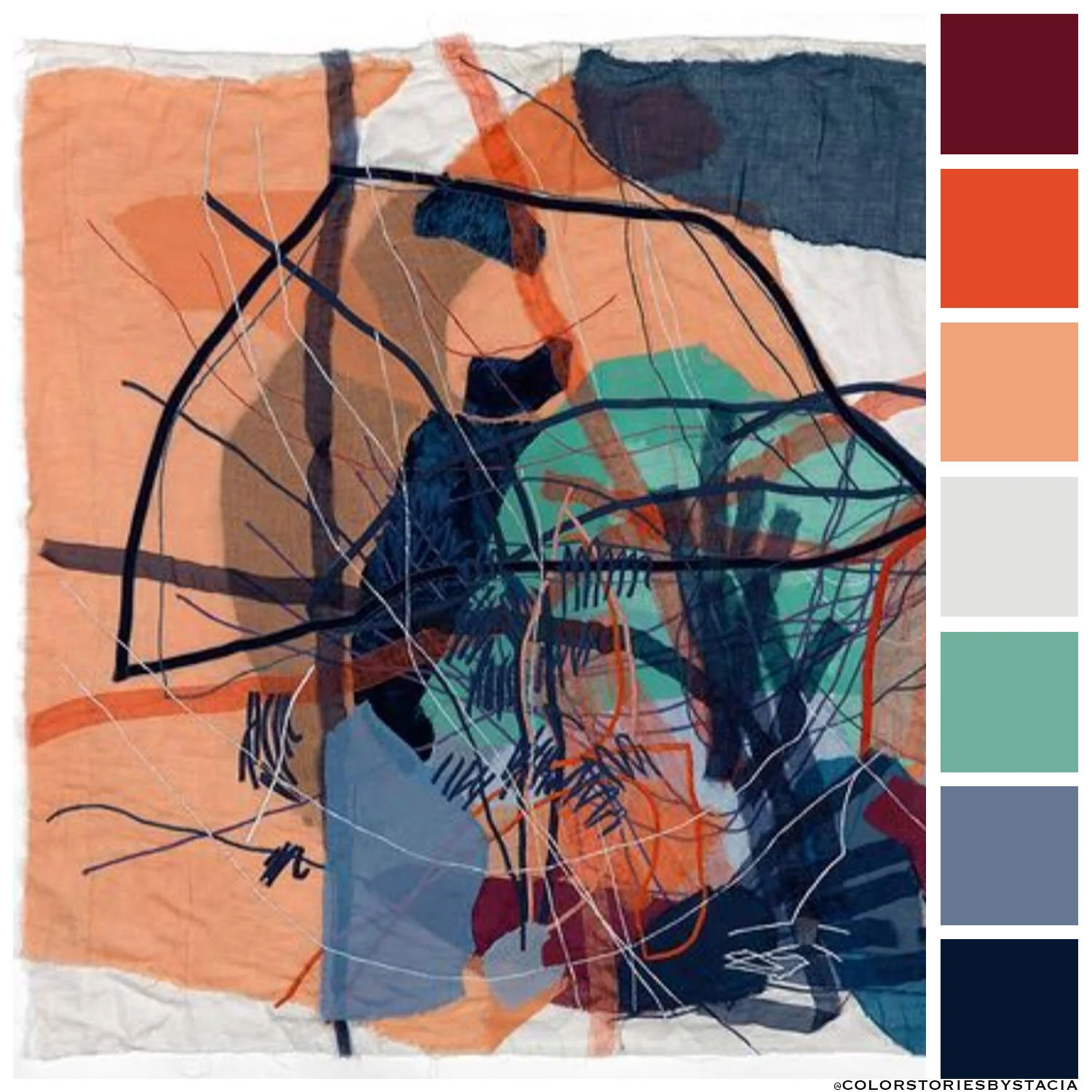 Abstract Textile Art 