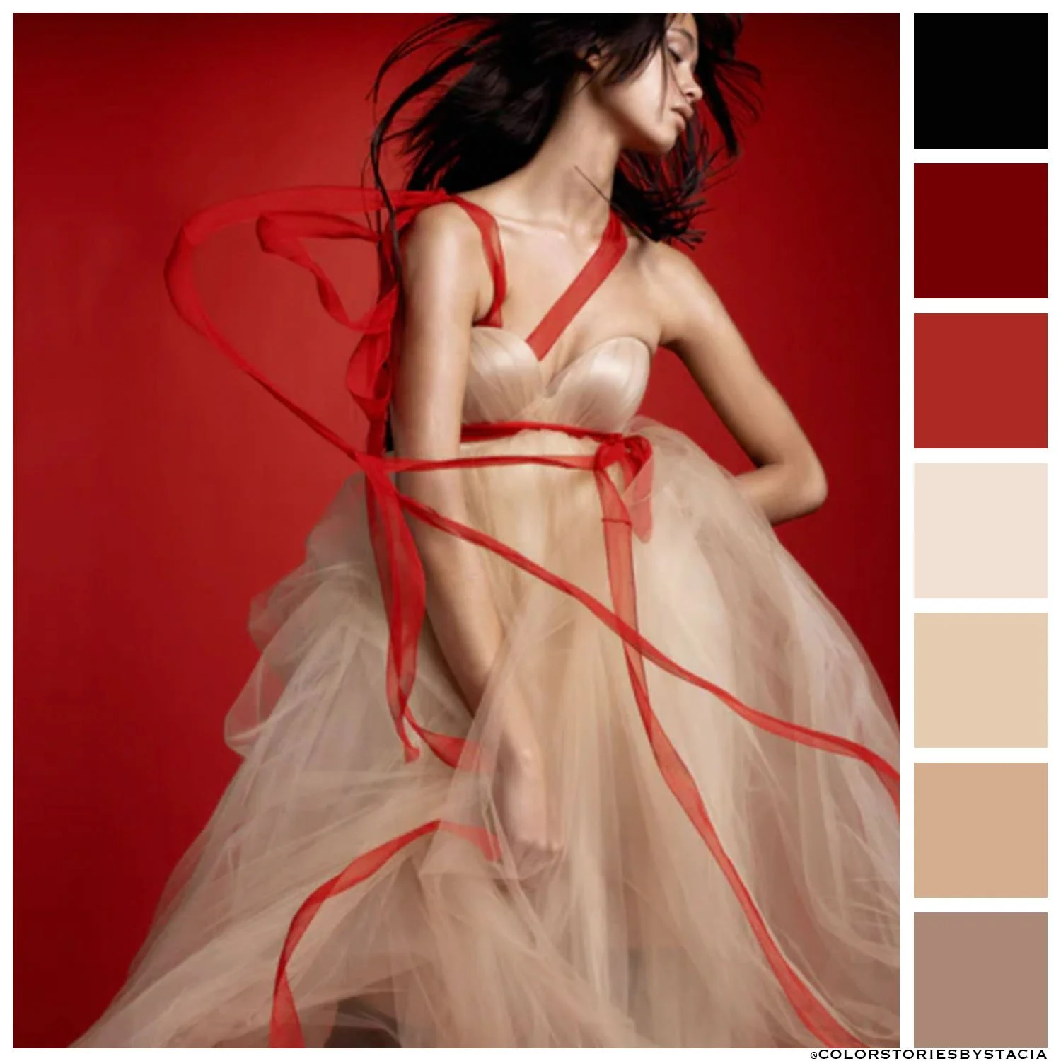 Champagne + Cherry | Vera Wang 