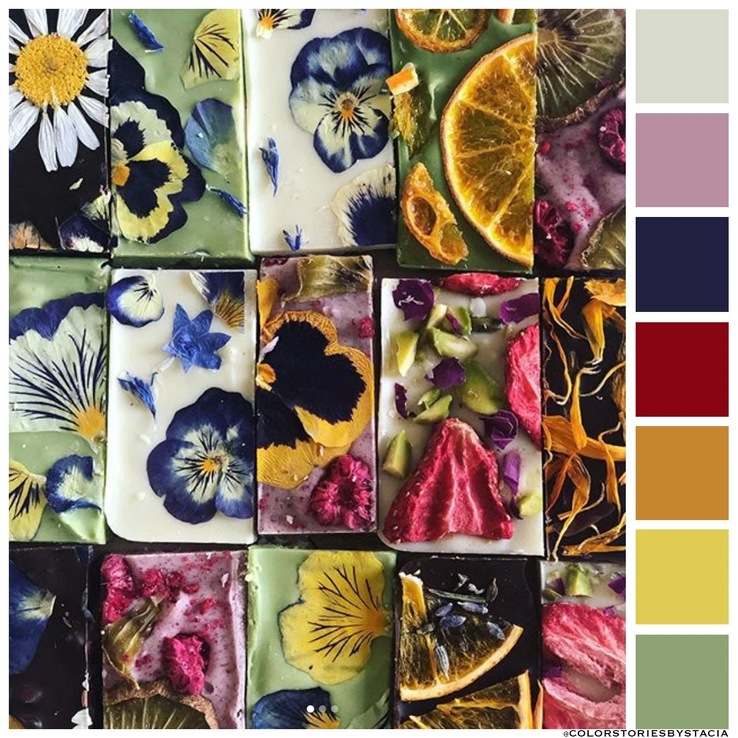 Flower-pressed Chocolates