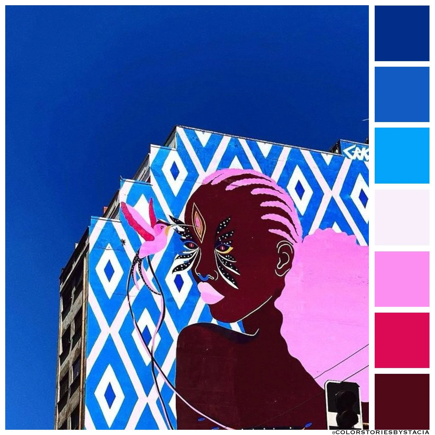 Sky Blue + Power Pink