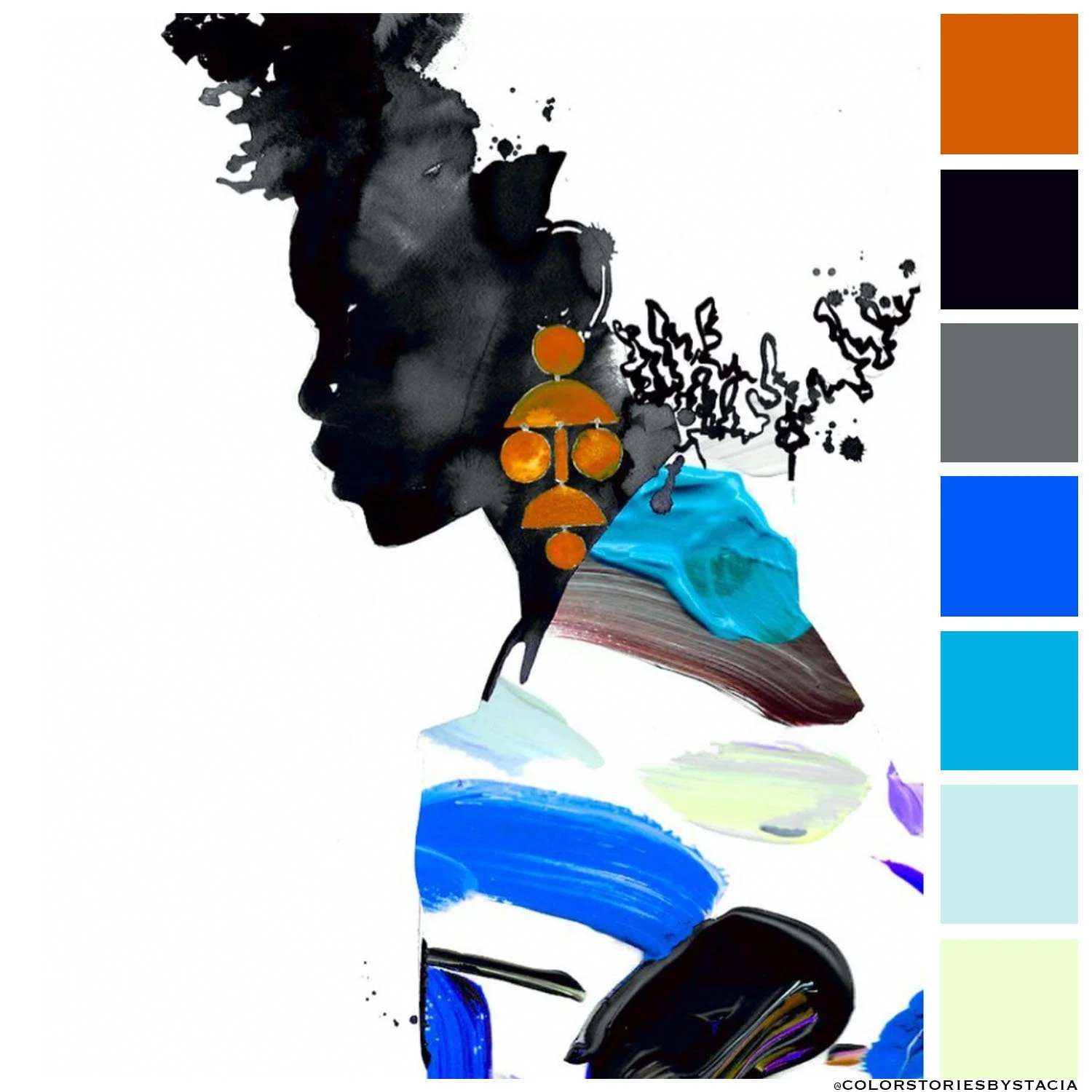 Shades of Blue + Amber