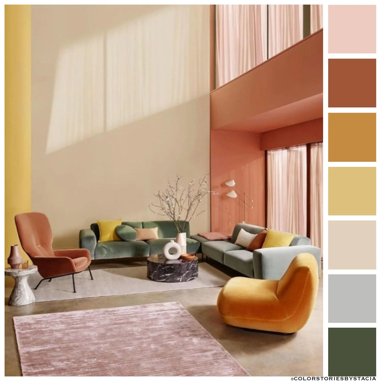 Warm Fall Interior Palette  ⁠