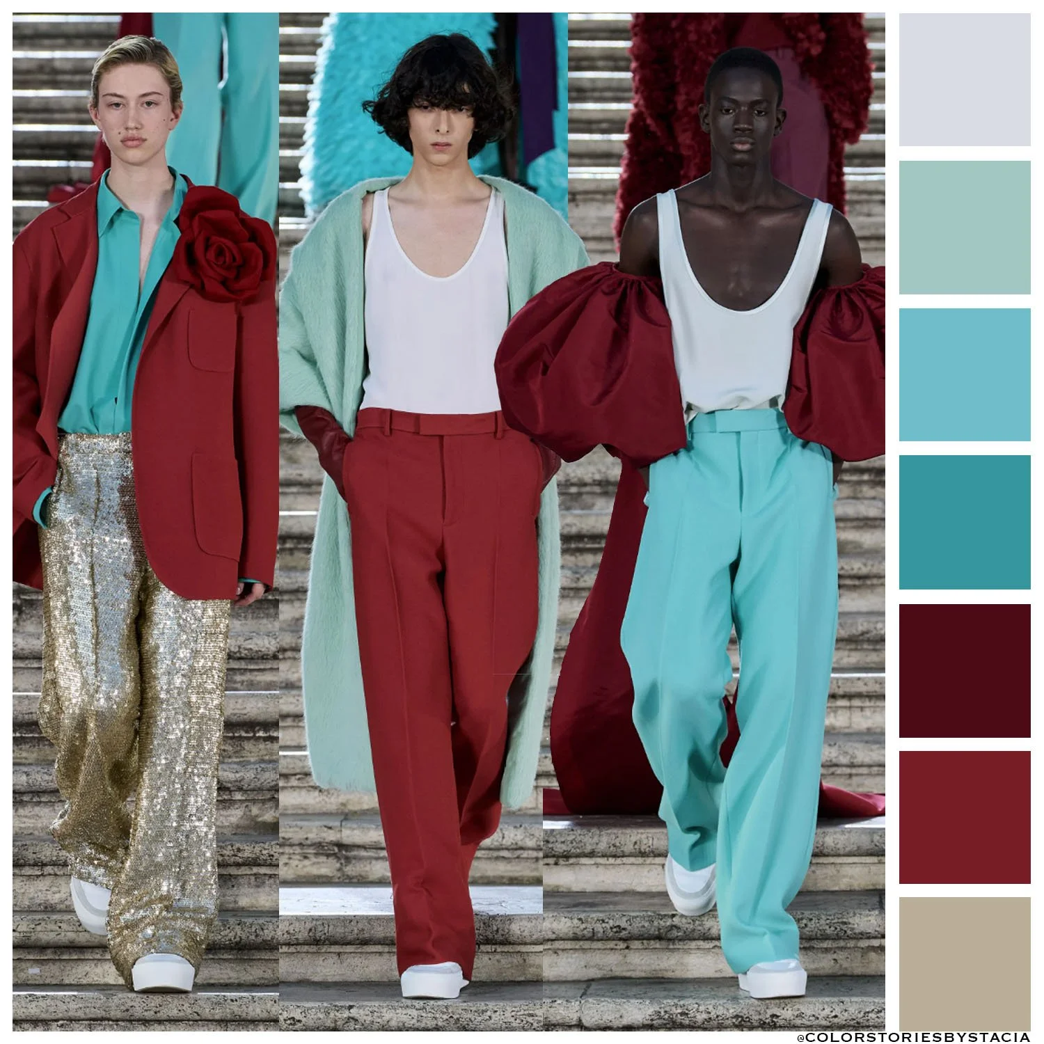 Seafoam + Sangria | Valentino Couture Fall 2022