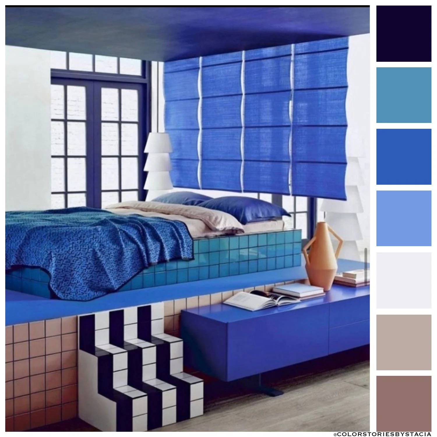 Bright Cobalt + Dusty Mauve⁠