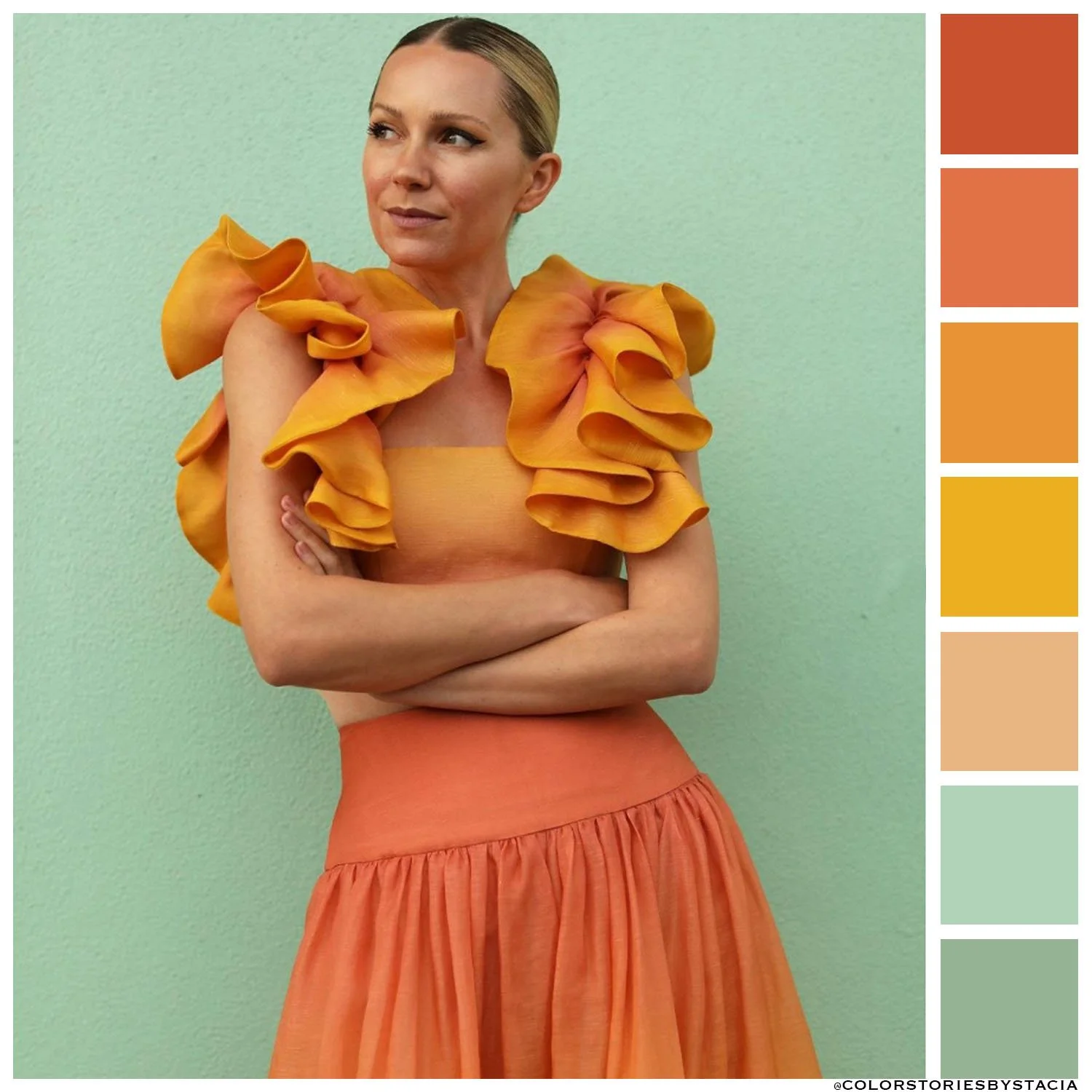 Tangerine + Mint 🍊🌱⁠ 