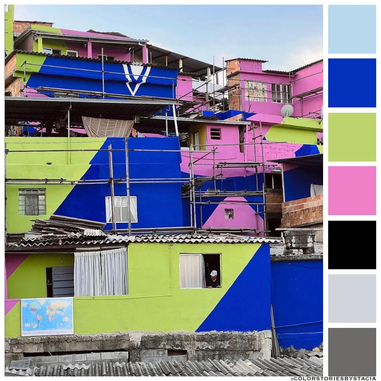 Barbie Pink, Cobalt + Electric Lime