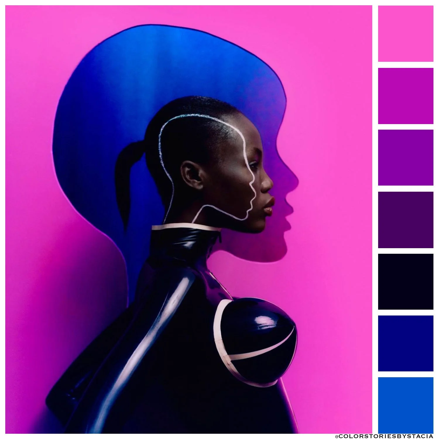 Electric Blue + Hyper Pink