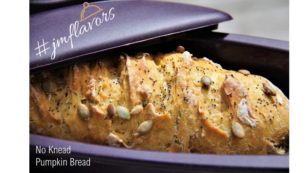 No Knead Pumpkin Bread