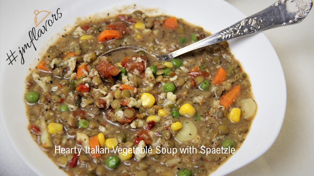 Hearty Italian Vegetable Soup with Spaetzle