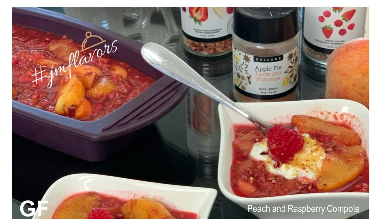 Peach and Raspberry Compote