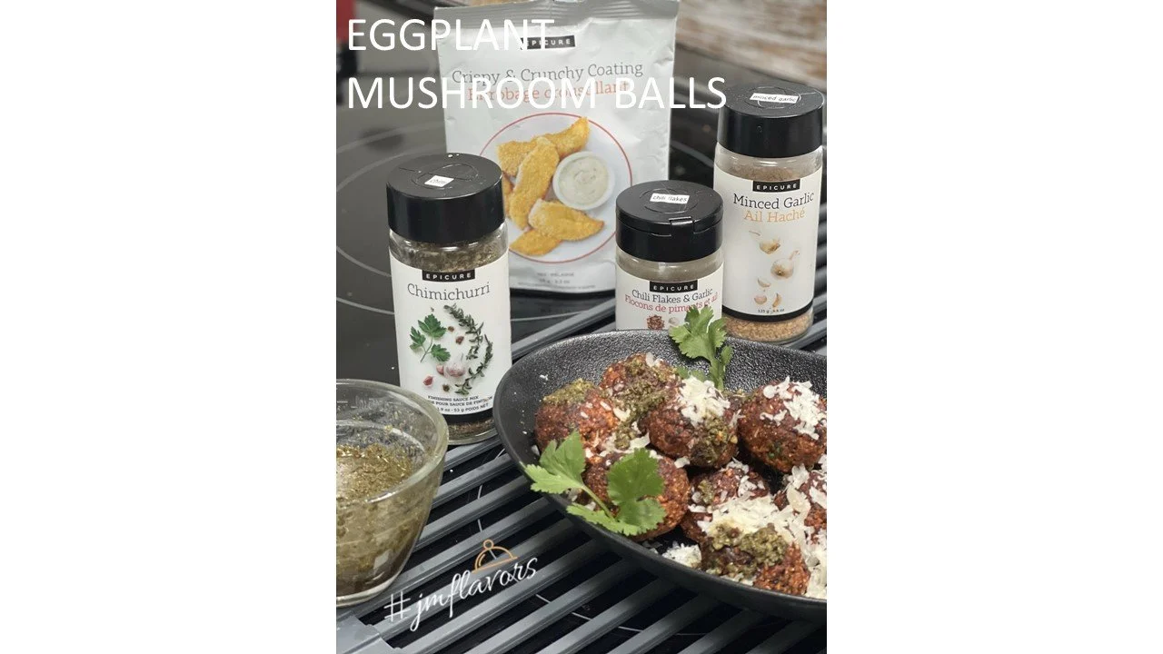 Eggplant-Mushroom (meatless)Balls -  Best ever 