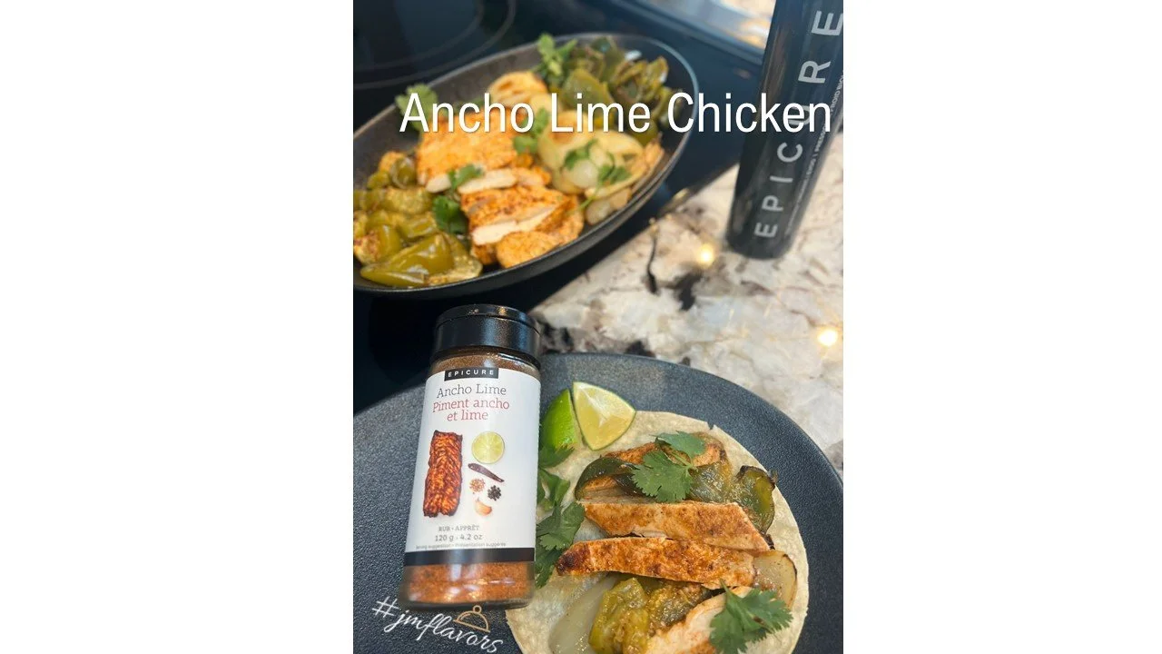 Ancho Lime Chicken with Poblanos
