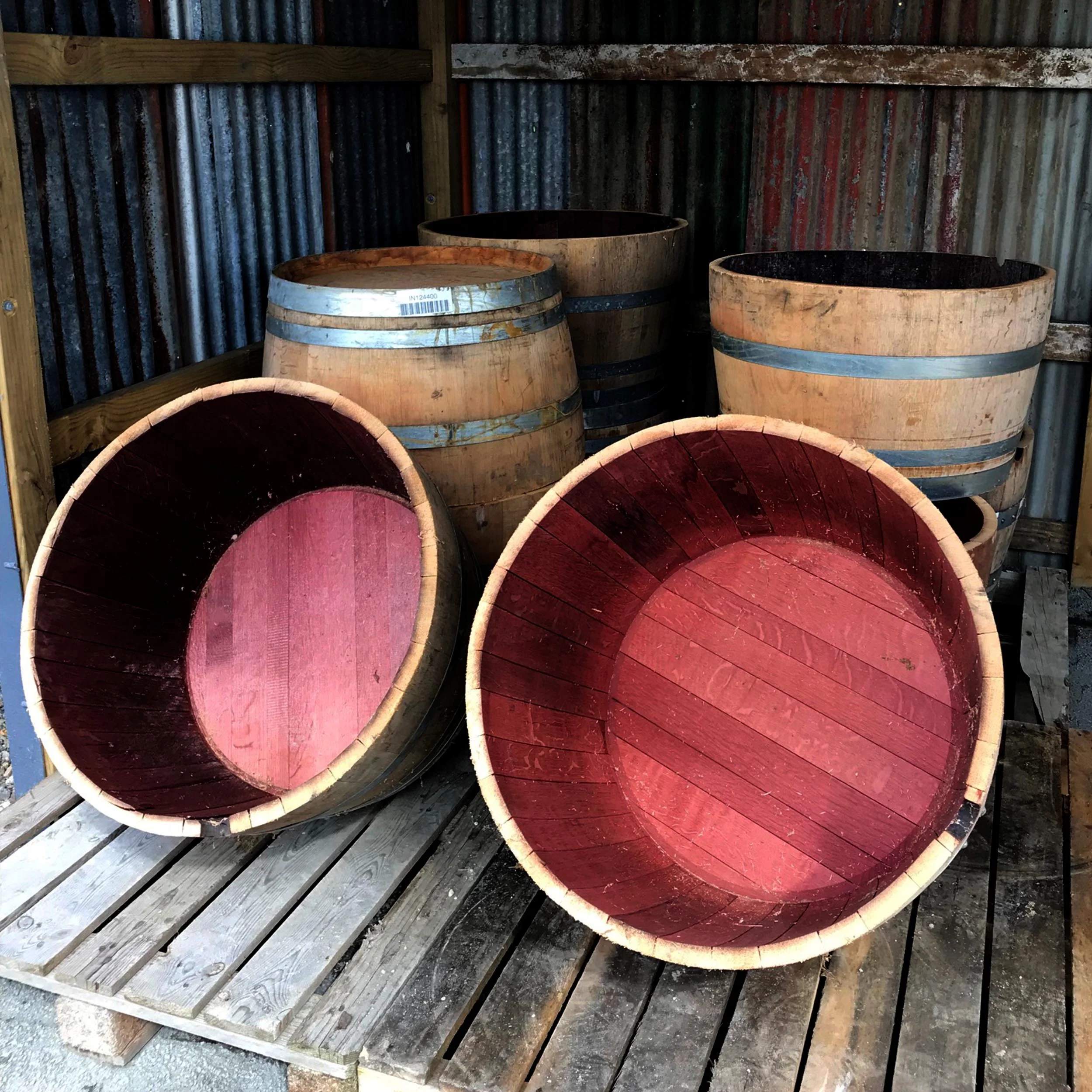 Half Wine Barrels 