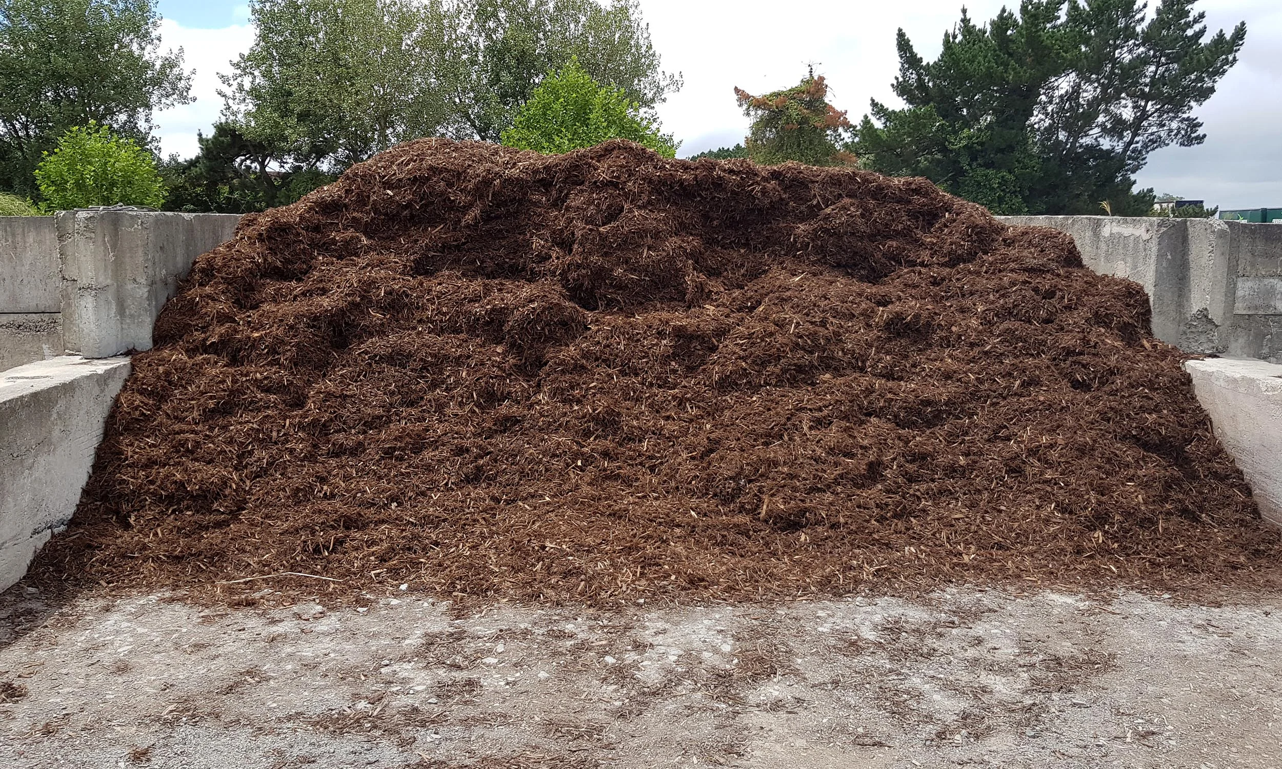 One of our bay's full of Bark Mulch . 