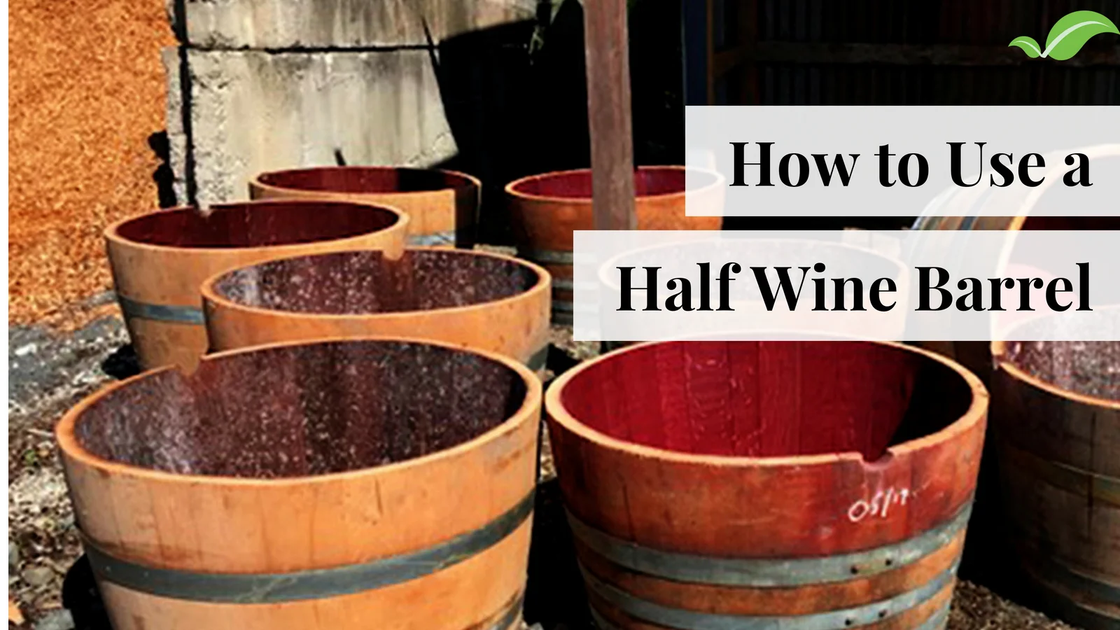 Half Wine Barrels — Complete Landscape Supplies