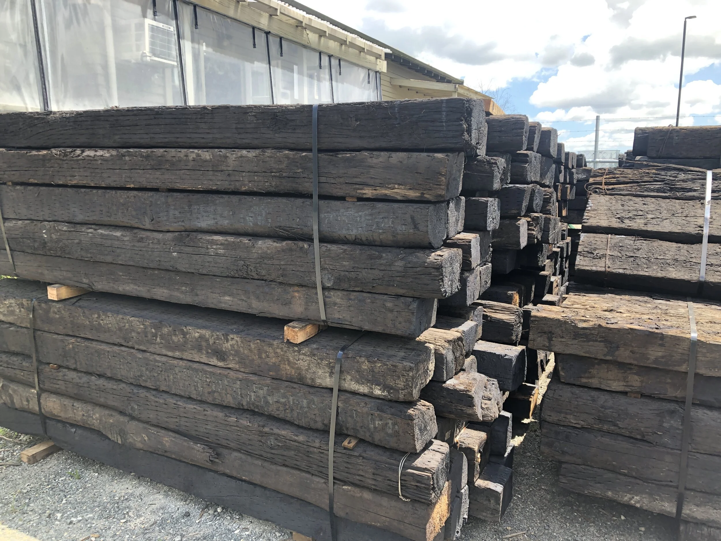 Imported Pine Railway Sleepers