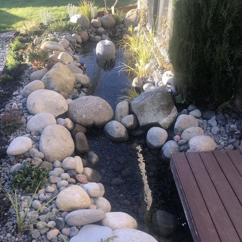 Completed pond