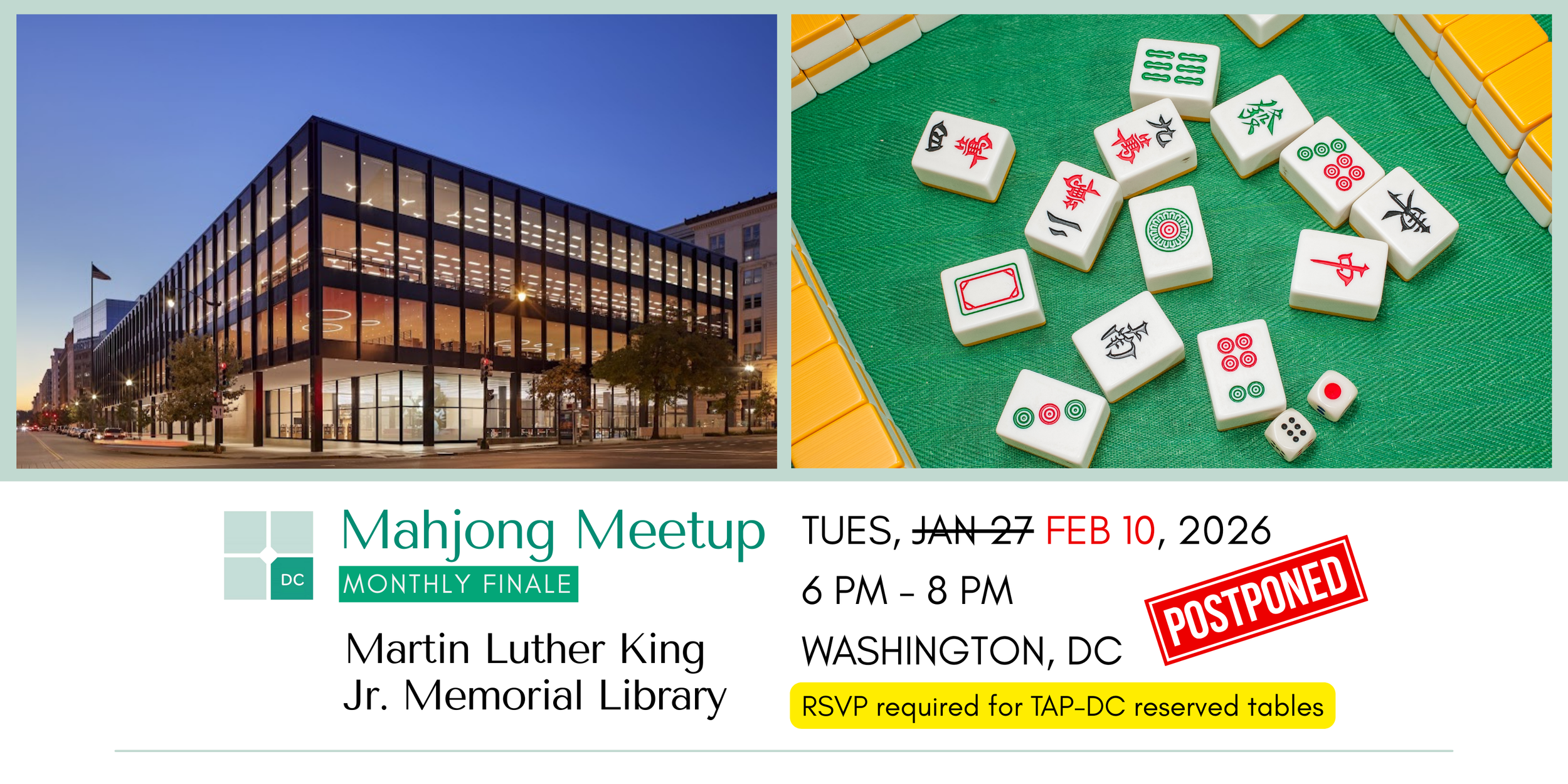 Mahjong Meetup (All Levels) 🀄