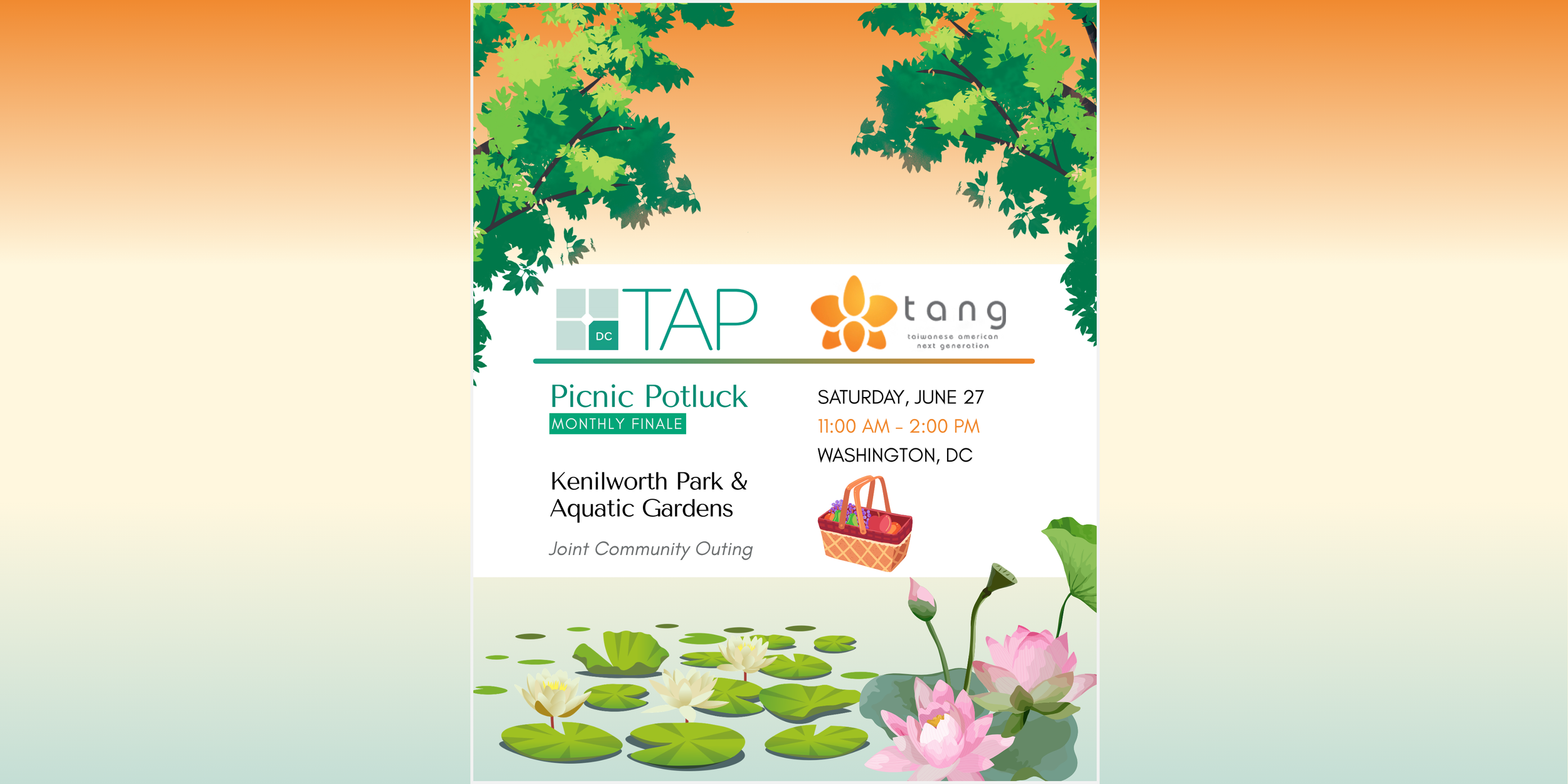 TAP-DC &amp; TANG Summer Potluck Picnic 🪷🧺