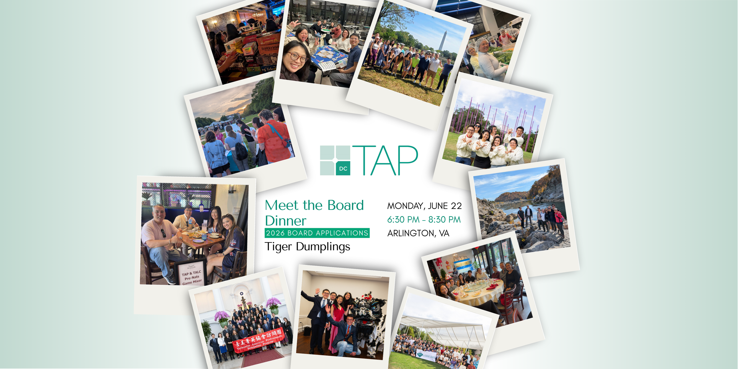 TAP-DC Meet the Board Dinner 🥟🤝