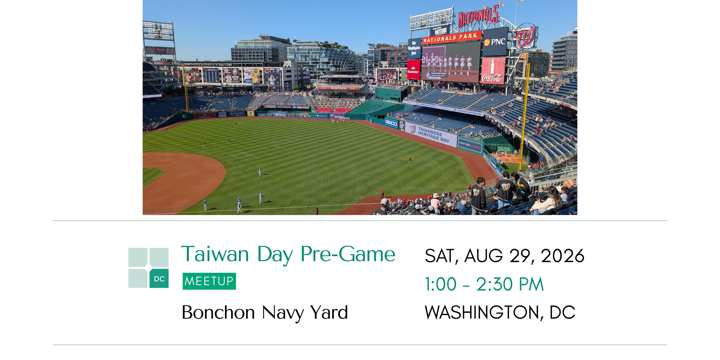 Taiwanese Heritage Day Pre-Game Meetup ⚾ 🧢